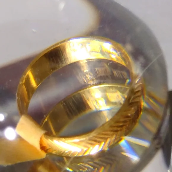 18KT Milor Made in ITALY  🪙 Yellow Gold Herringbo - Picture 6 of 8